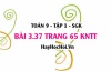 Bài 3.37 Toán 9 tập 1 SGK Kết nối tri thức